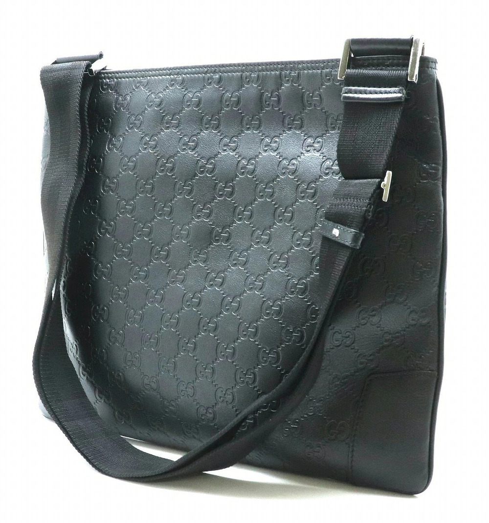 Gucci Leather Crossbody ssima Bag Black